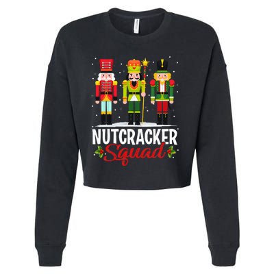 Nutcracker Squad Ballet Dance Matching Family Xmas Cropped Pullover Crew