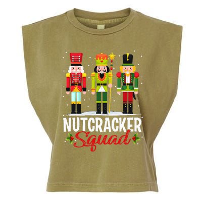 Nutcracker Squad Ballet Dance Matching Family Xmas Garment-Dyed Women's Muscle Tee