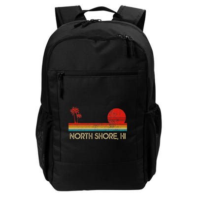 North Shore Beach Hawaii Surf Surfer Retro Sunset Vintage Backpack