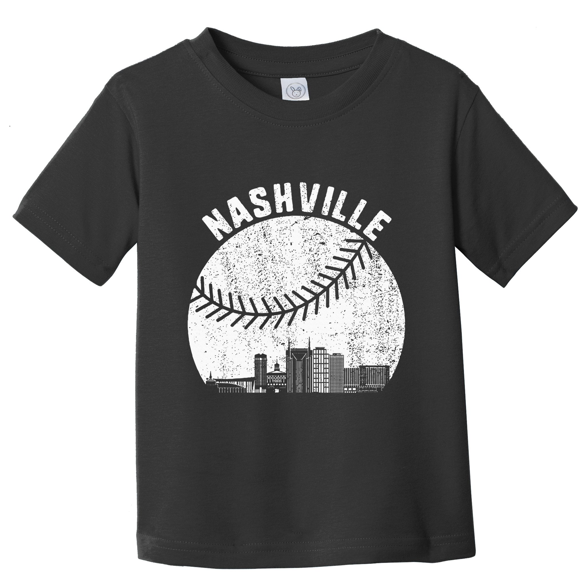 Nashville Skyline Baseball Fan Vintage Nashville Baseball Toddler T-Shirt