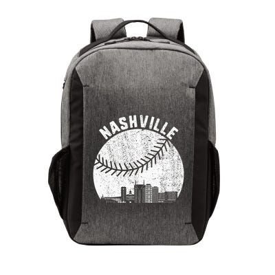 Nashville Skyline Baseball Fan Vintage Nashville Baseball Vector Backpack