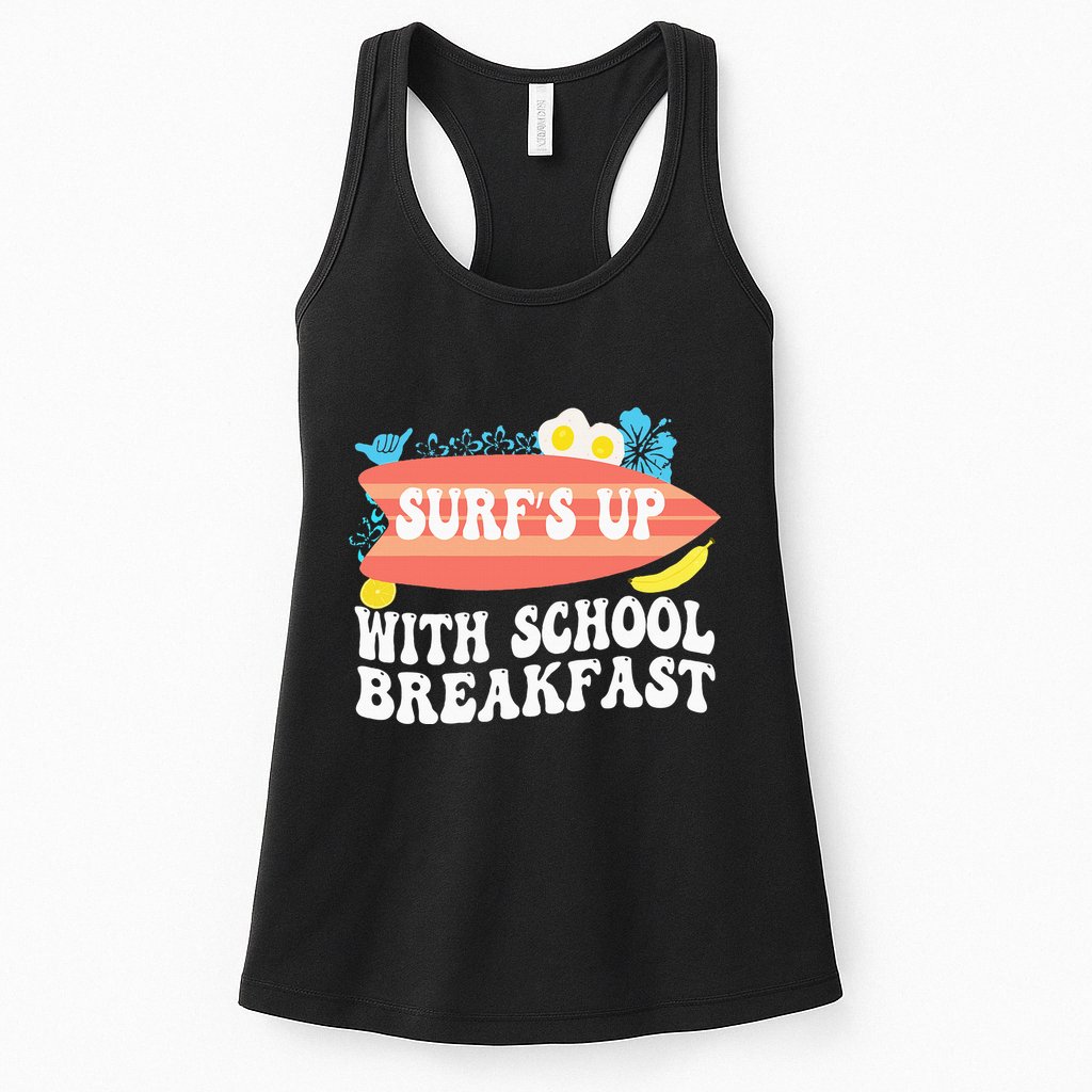 National School Breakfast Week Surfs Up Womens Tank Top