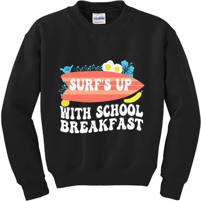 National School Breakfast Week Surfs Up Kids Sweatshirt