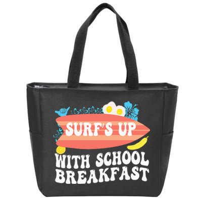 National School Breakfast Week Surfs Up Zip Tote Bag