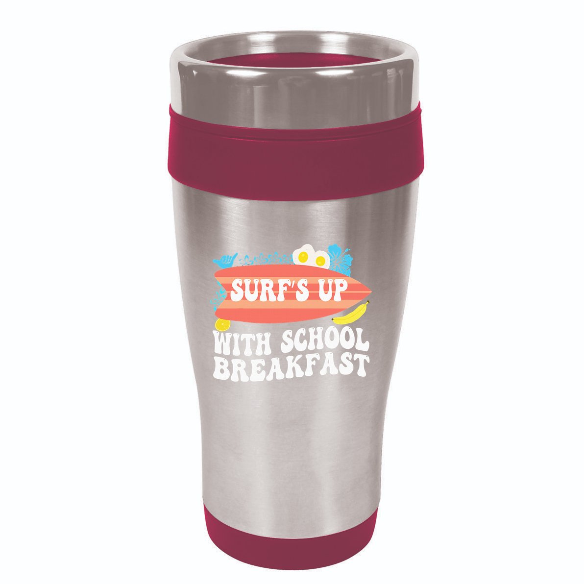 National School Breakfast Week Surfs Up 16oz Travel Tumbler