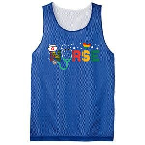 Nurse Stethoscope Black History Month African American Pride Gift Mesh Reversible Basketball Jersey Tank