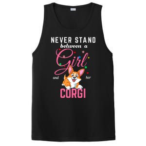 Never Stand Between A Girl And Her Corgi PosiCharge Competitor Tank