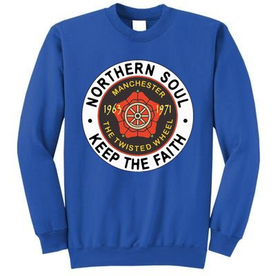 Northern Soul Badges Manchester Wheel Keep The Faith Sweatshirt