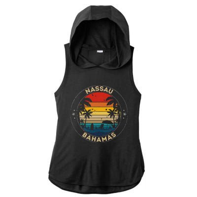 Nassau Souvenir Bahamas Reminder Ladies PosiCharge Tri-Blend Wicking Draft Hoodie Tank