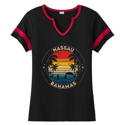 Nassau Souvenir Bahamas Reminder Ladies Halftime Notch Neck Tee