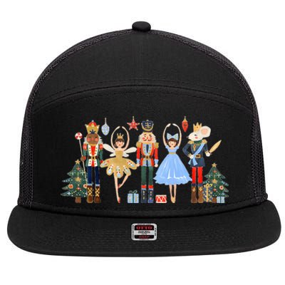 nutcracker squad ballet dance matching family christmas 7 Panel Mesh Trucker Snapback Hat