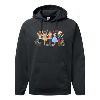 nutcracker squad ballet dance matching family christmas Performance Fleece Hoodie