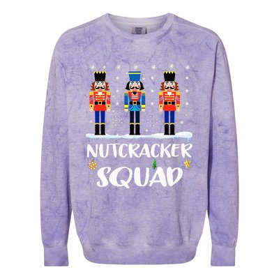 Nutcracker Squad Ballet Dance Matching Family Christmas Colorblast Crewneck Sweatshirt