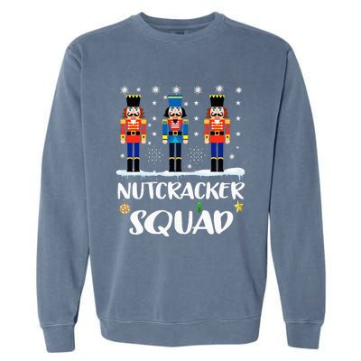 Nutcracker Squad Ballet Dance Matching Family Christmas Garment-Dyed Sweatshirt