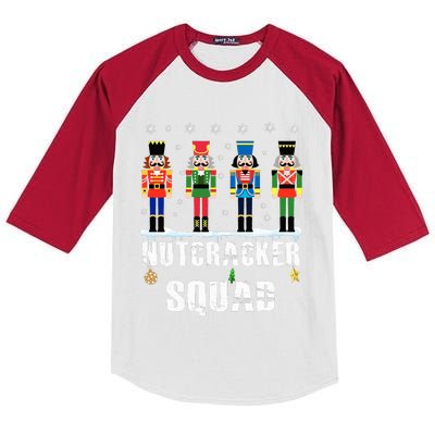 Nutcracker Squad Ballet Dance Matching Family Christmas Kids Colorblock Raglan Jersey