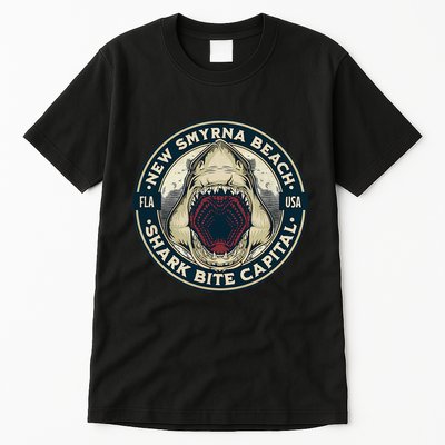 New Smyrna Beach Shark Bite Capital Of The World Graphic Tall T-Shirt