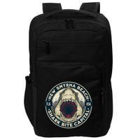 New Smyrna Beach Shark Bite Capital Of The World Graphic Impact Tech Backpack