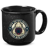 New Smyrna Beach Shark Bite Capital Of The World Graphic 15oz Campfire Ceramic Mug