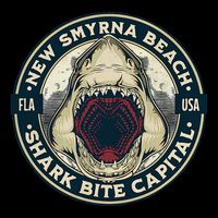 New Smyrna Beach Shark Bite Capital Of The World Graphic 16 in Basic Backpack