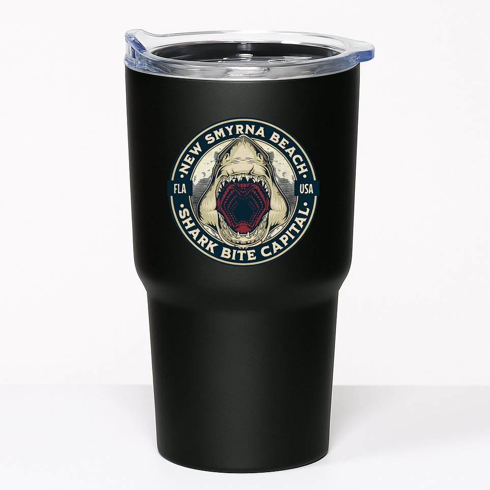 New Smyrna Beach Shark Bite Capital Of The World Graphic Tumbler