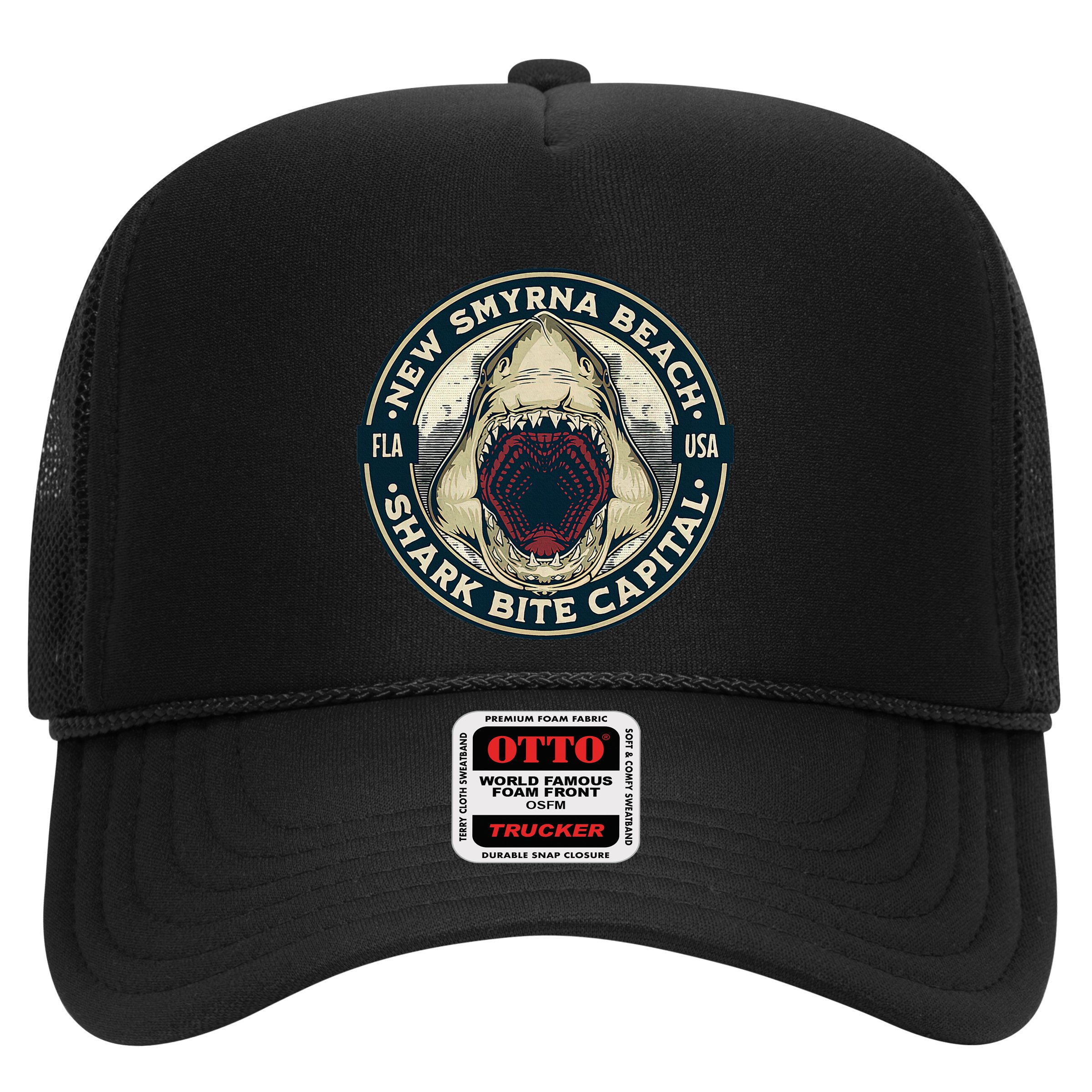 New Smyrna Beach Shark Bite Capital Of The World Graphic Hat