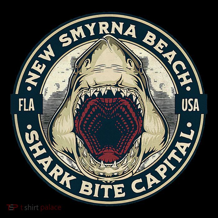 New Smyrna Beach Shark Bite Capital Of The World Graphic Tank Top