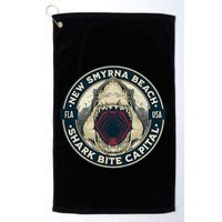 New Smyrna Beach Shark Bite Capital Of The World Graphic Golf Towel