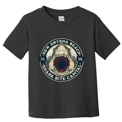New Smyrna Beach Shark Bite Capital Of The World Graphic Toddler T-Shirt