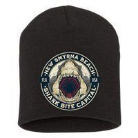 New Smyrna Beach Shark Bite Capital Of The World Graphic Short Acrylic Beanie