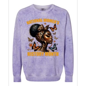 National S Black History Month 2024 Junenth 1865 Gift Colorblast Crewneck Sweatshirt