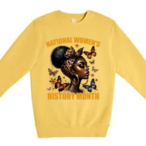 National S Black History Month 2024 Junenth 1865 Gift Premium Crewneck Sweatshirt