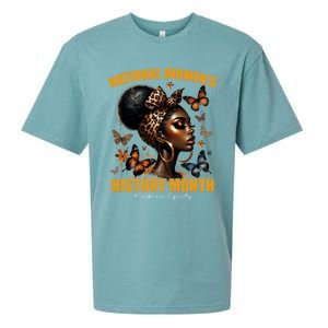 National S Black History Month 2024 Junenth 1865 Gift Sueded Cloud Jersey T-Shirt