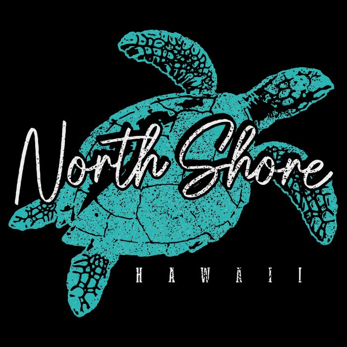 North Shore Beach Hawaii Surfer Diving Hawaiian Sea Turtle Womens Tank Top