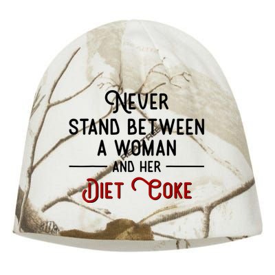 Never Stand Between A Woman And Her Diet Kati - Camo Knit Beanie