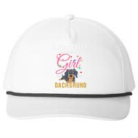 Never Stand Between A Girl And Her Dachshund Snapback Five-Panel Rope Hat