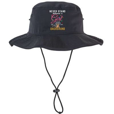 Never Stand Between A Girl And Her Dachshund Legacy Cool Fit Booney Bucket Hat