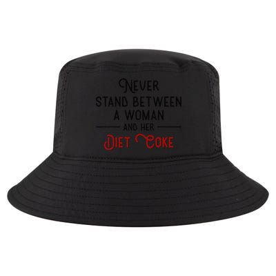 Never Stand Between A Woman And Her Diet Cool Comfort Performance Bucket Hat