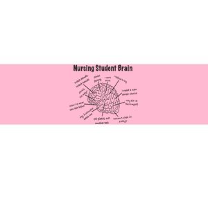 Nursing Student Brain For Work Rn Nurse Life Bumper Sticker