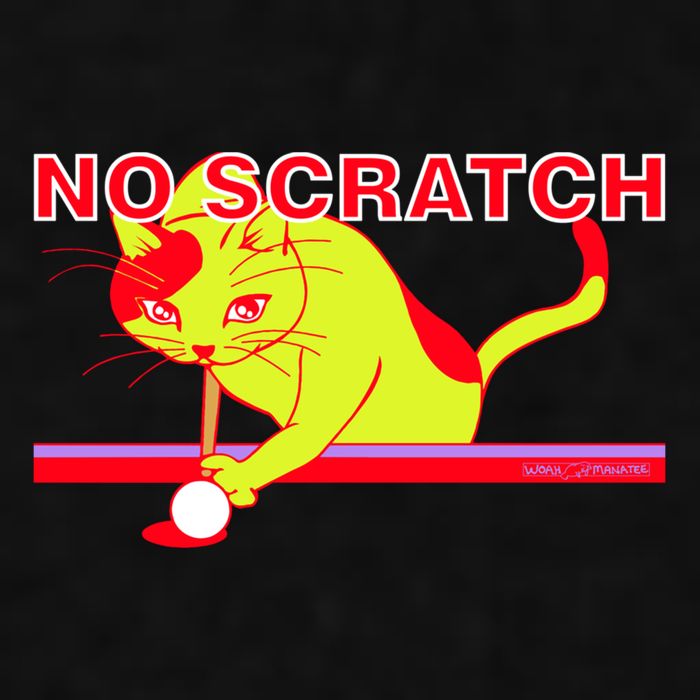 No Scratch Billiards Cat Pool Table Meaningful Gift Ladies PosiCharge Tri-Blend Wicking Tank