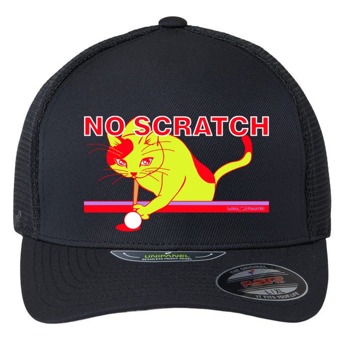 No Scratch Billiards Cat Pool Table Meaningful Gift Flexfit Unipanel Trucker Cap