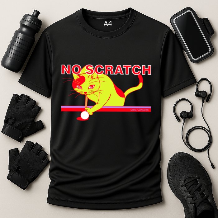 No Scratch Billiards Cat Pool Table Meaningful Gift Performance Shirt