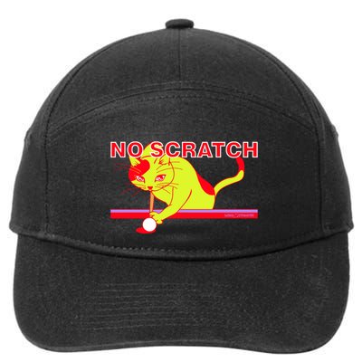 No Scratch Billiards Cat Pool Table Meaningful Gift 7-Panel Snapback Hat