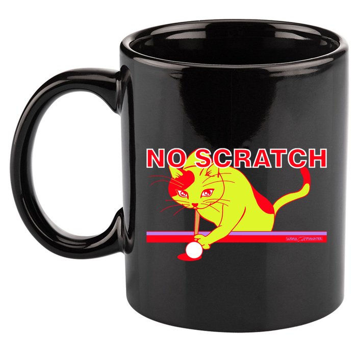 No Scratch Billiards Cat Pool Table Meaningful Gift 11oz C Handle Ceramic Mug