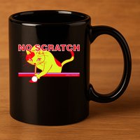 No Scratch Billiards Cat Pool Table Meaningful Gift 11oz C Handle Ceramic Mug