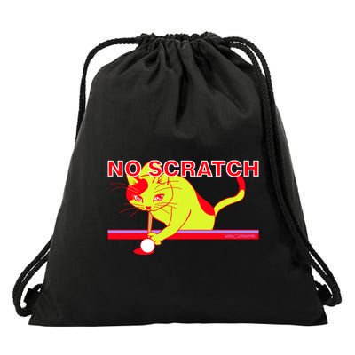 No Scratch Billiards Cat Pool Table Meaningful Gift Drawstring Bag