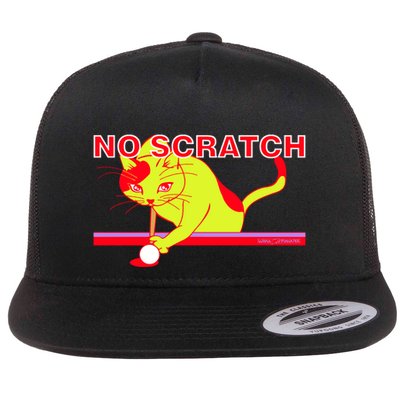 No Scratch Billiards Cat Pool Table Meaningful Gift Flatbill Hat