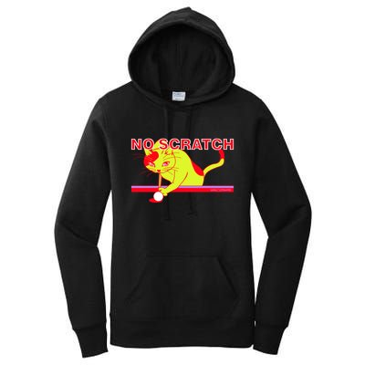 No Scratch Billiards Cat Pool Table Meaningful Gift Women's Pullover Hoodie