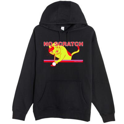 No Scratch Billiards Cat Pool Table Meaningful Gift Premium Pullover Hoodie