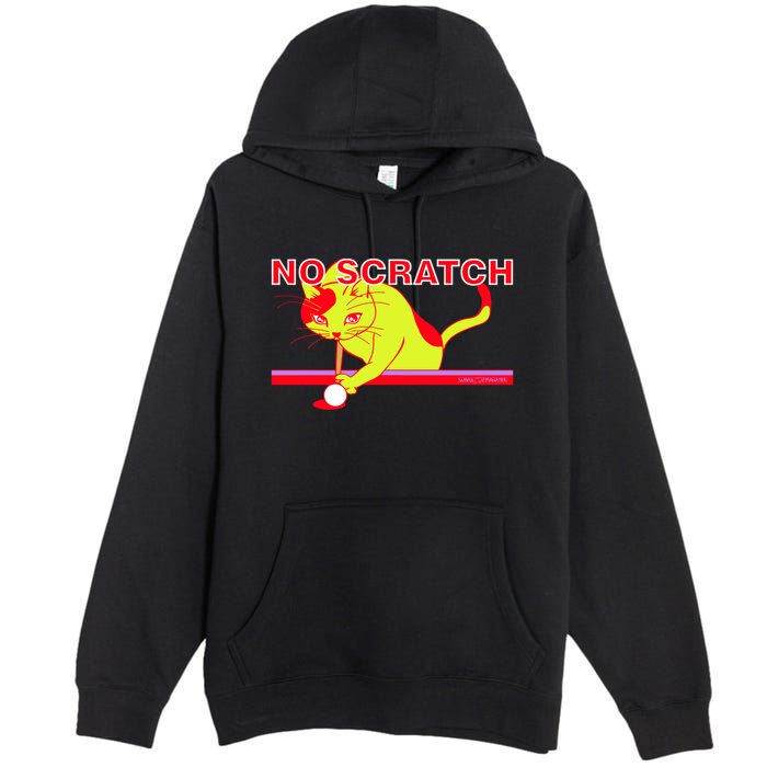 No Scratch Billiards Cat Pool Table Meaningful Gift Premium Pullover Hoodie