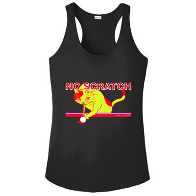 No Scratch Billiards Cat Pool Table Meaningful Gift Ladies PosiCharge Competitor Racerback Tank